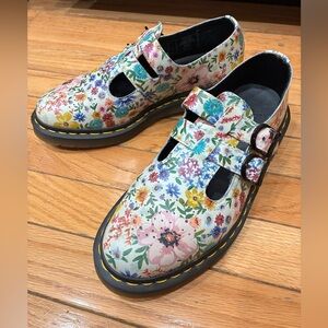 Dr. Martens Floral 8065 “Wanderlust” Floral Leather Mary Janes US Size 7l flower